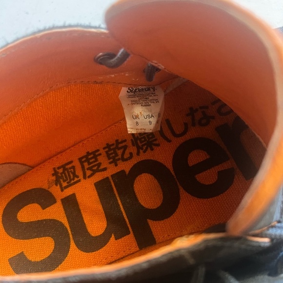 Superdry Chukka Boots in Gray and Orange main image 6